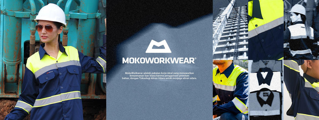 Baju Keselamatan Kerja Wearpack Safety Lime Navy - Mokoworkwear