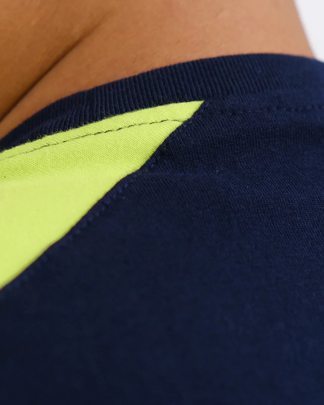 T-Shirt Electric Navy Lime - Mokoworkwear