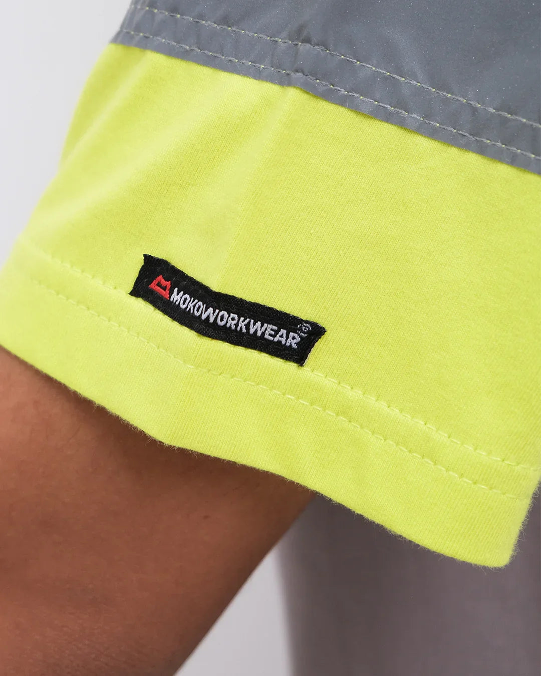 T-Shirt Lime Grey - Mokoworkwear