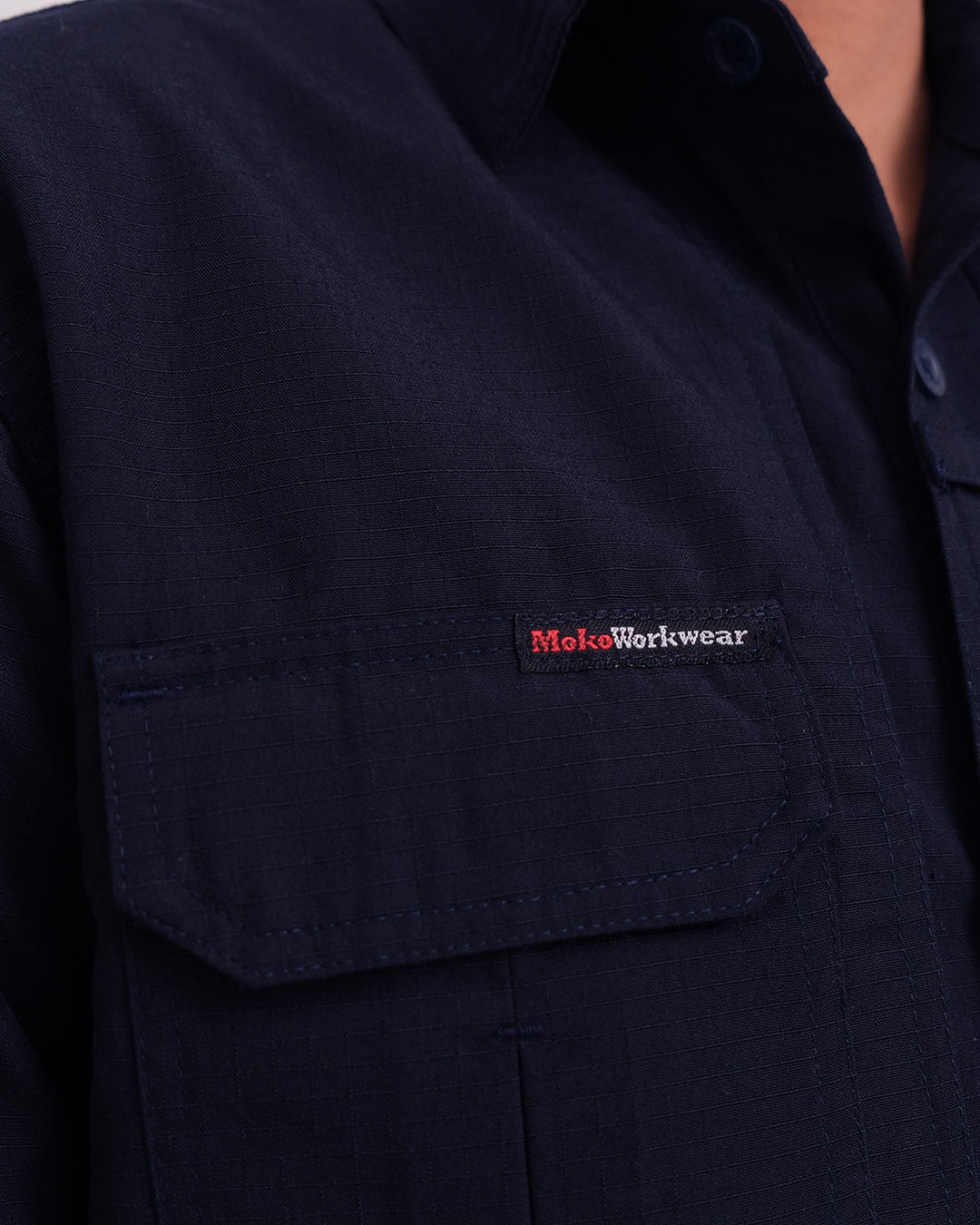 Tactical Ripstop Navy Shirt Mokoworkwear