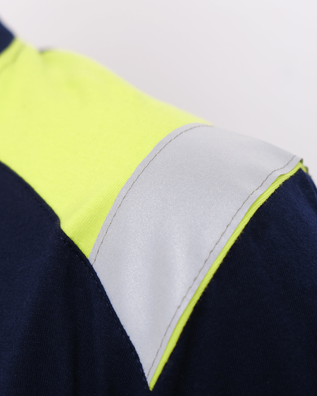 T-Shirt Electric Navy Lime T-Shirt Mokoworkwear