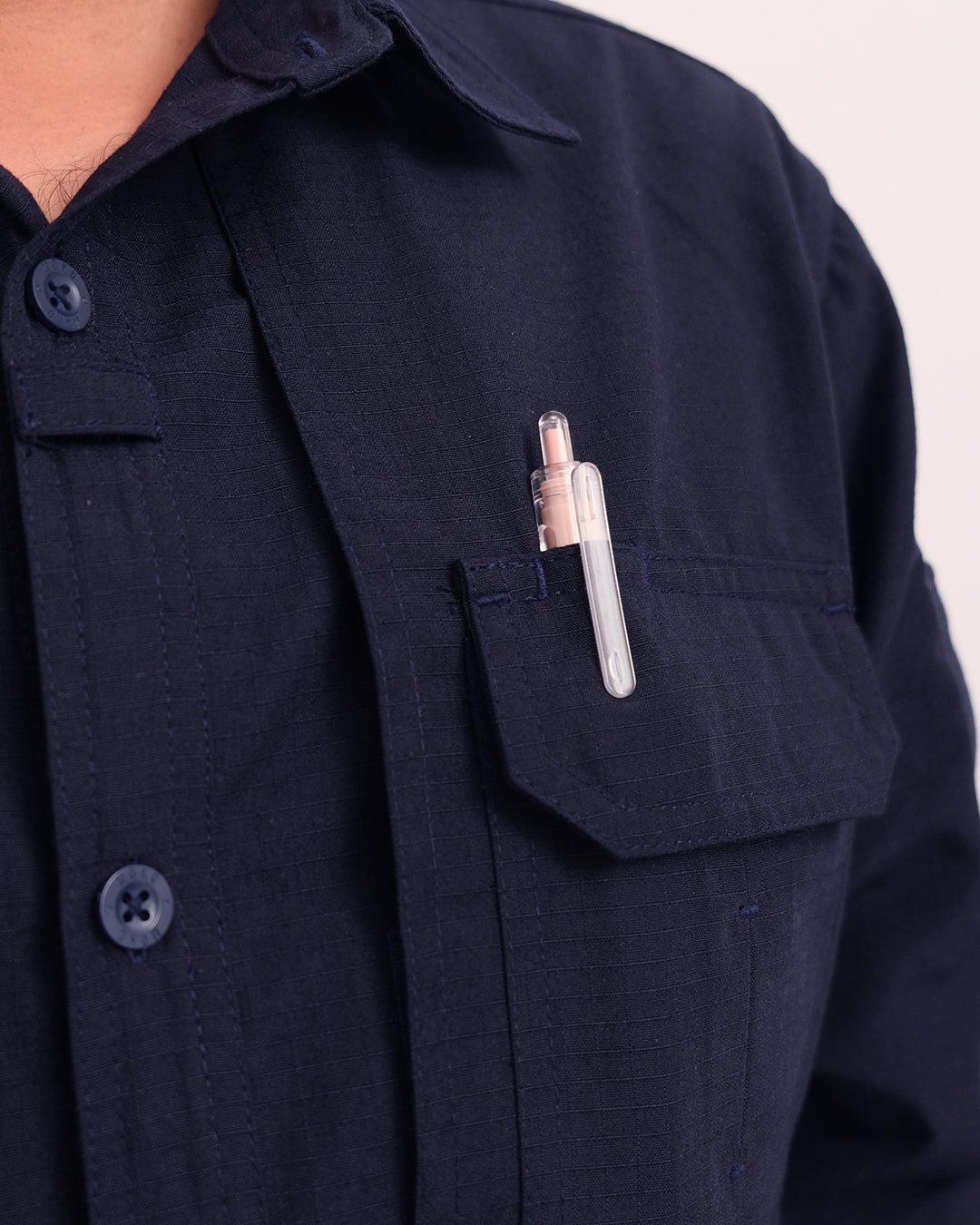 Tactical Ripstop Navy Shirt Mokoworkwear
