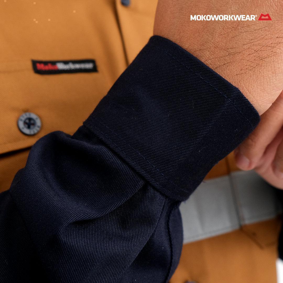 Wearpack Safety Brown Navy - Mokoworkwear