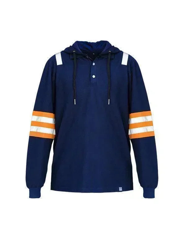 Safety Hoodie Navy - Mokoworkwear