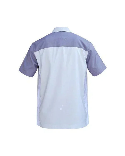 Shirt Gray White - Mokoworkwear