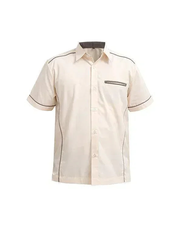 Shirt Cream List Black - Mokoworkwear