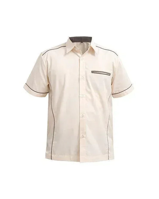 Shirt Cream List Black - Mokoworkwear