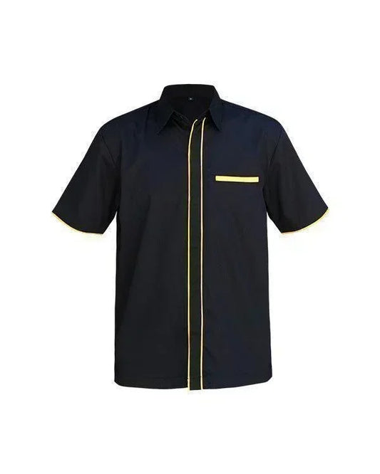 Shirt Black List Yellow - Mokoworkwear