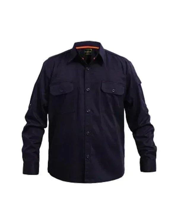 Shirt Navy List Orange - Mokoworkwear