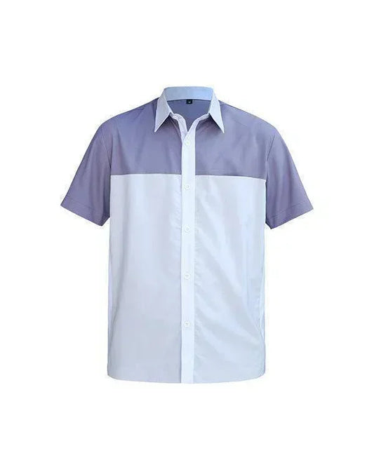 Shirt Gray White - Mokoworkwear