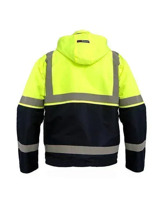 Safety Parka Lime - Mokoworkwear