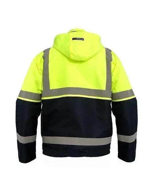 Safety Parka Lime - Mokoworkwear