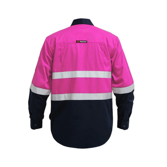 Wearpack Safety Pink Navy - Mokoworkwear
