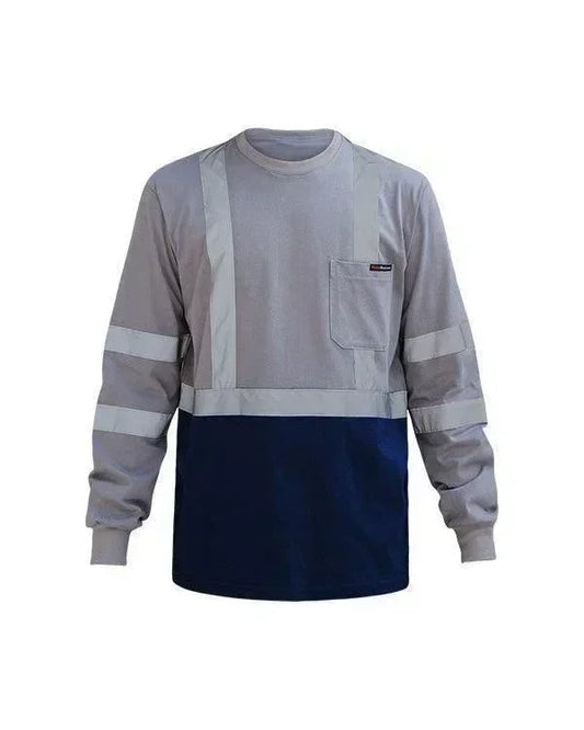 T-Shirt Gray Navy - Mokoworkwear