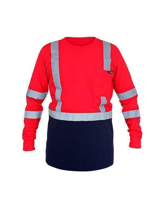 T-Shirt Red Navy - Mokoworkwear