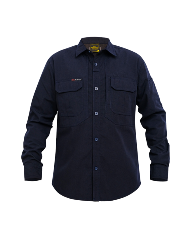 Tactical Ripstop Navy Shirt Mokoworkwear