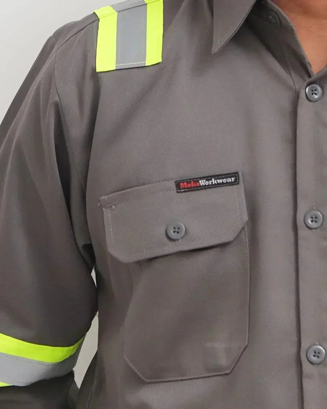 Wearpack Safety Charcoal Lime (No Airflow) - Mokoworkwear