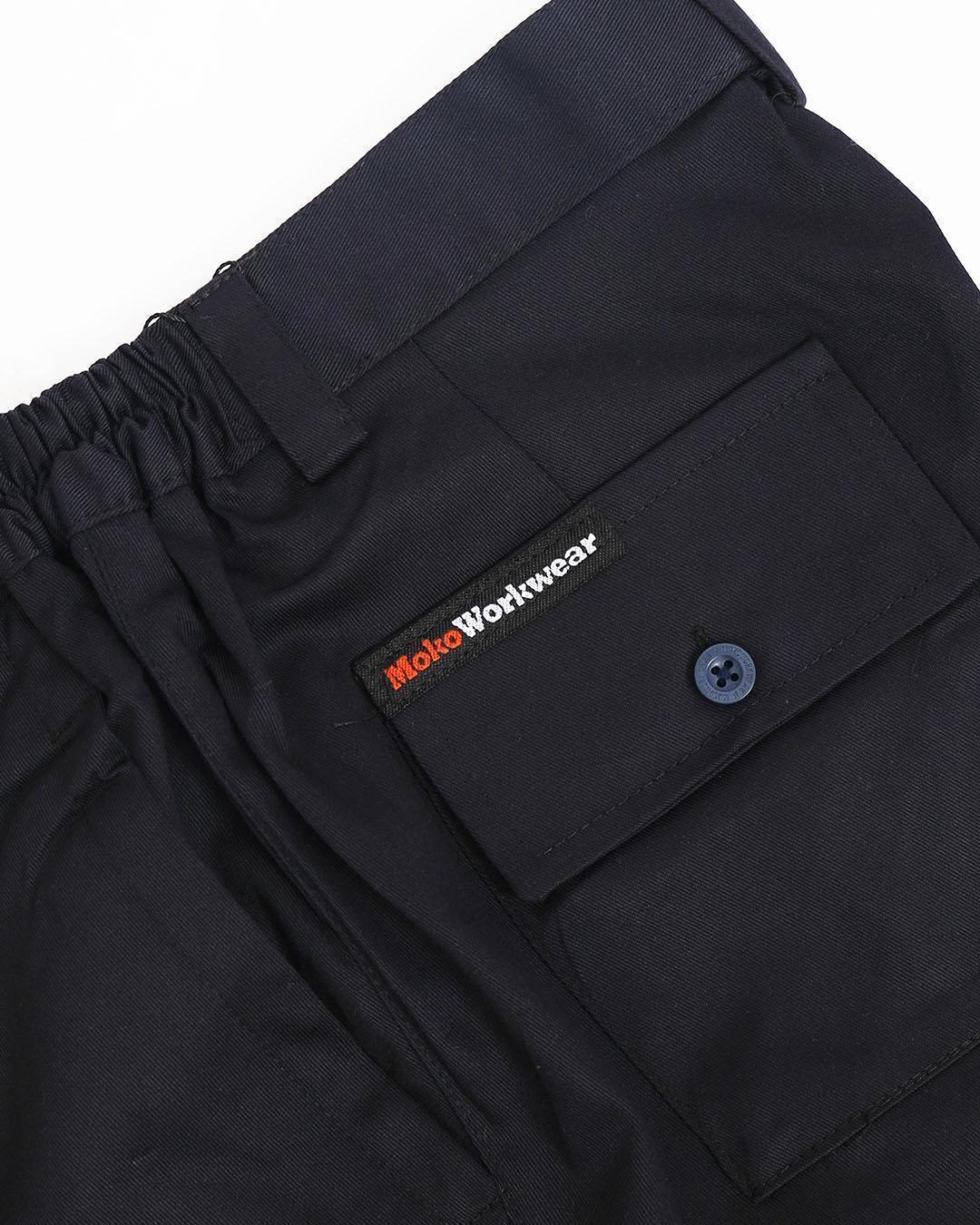 Safety Pants Navy Orange - Mokoworkwear