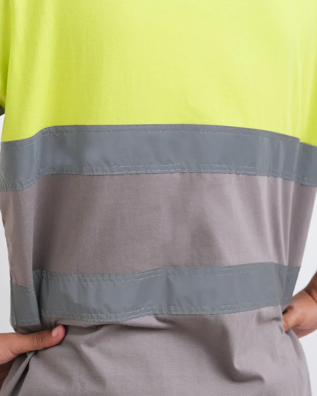 T-Shirt Lime Grey - Mokoworkwear