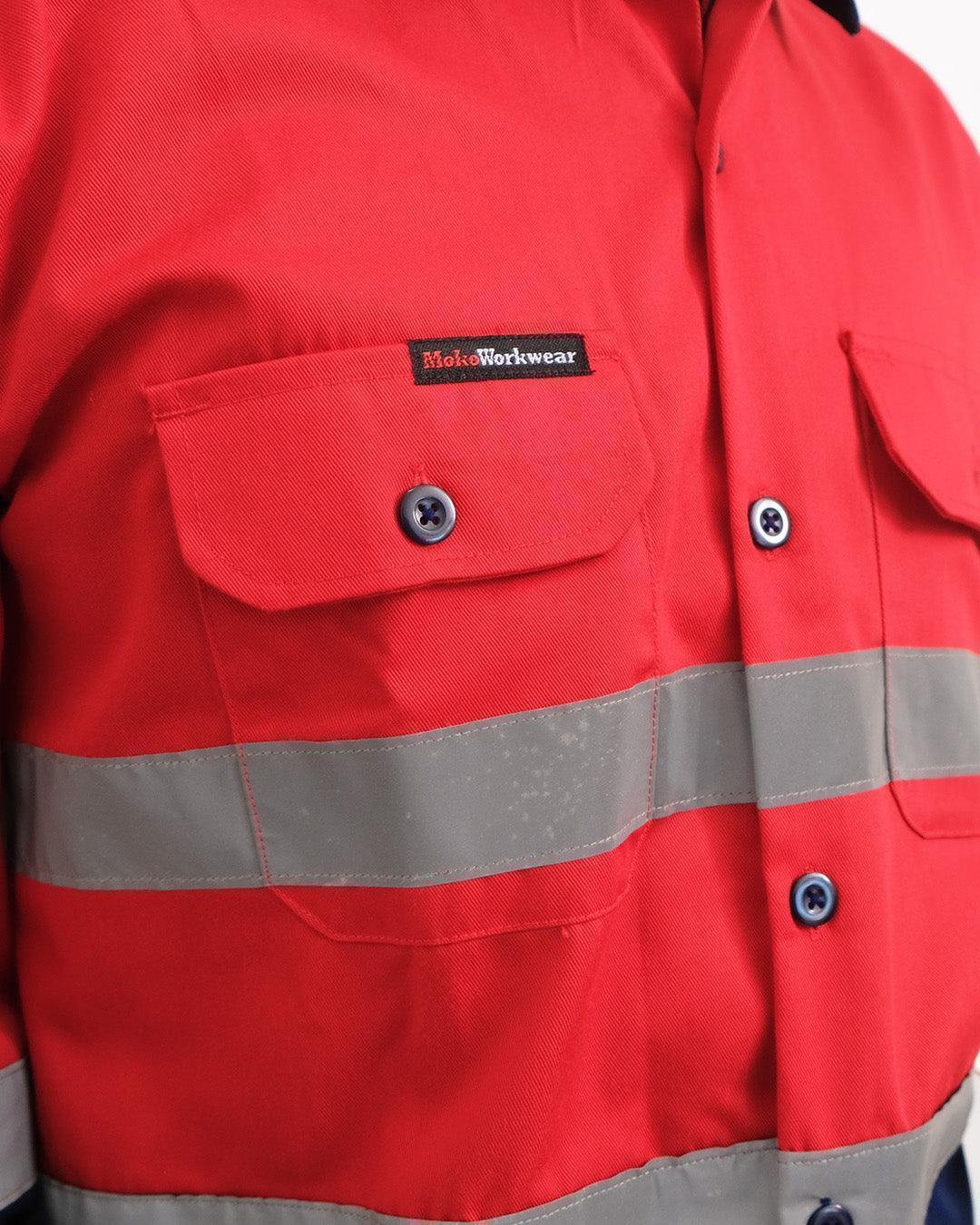 Wearpack Safety Red Navy - Mokoworkwear