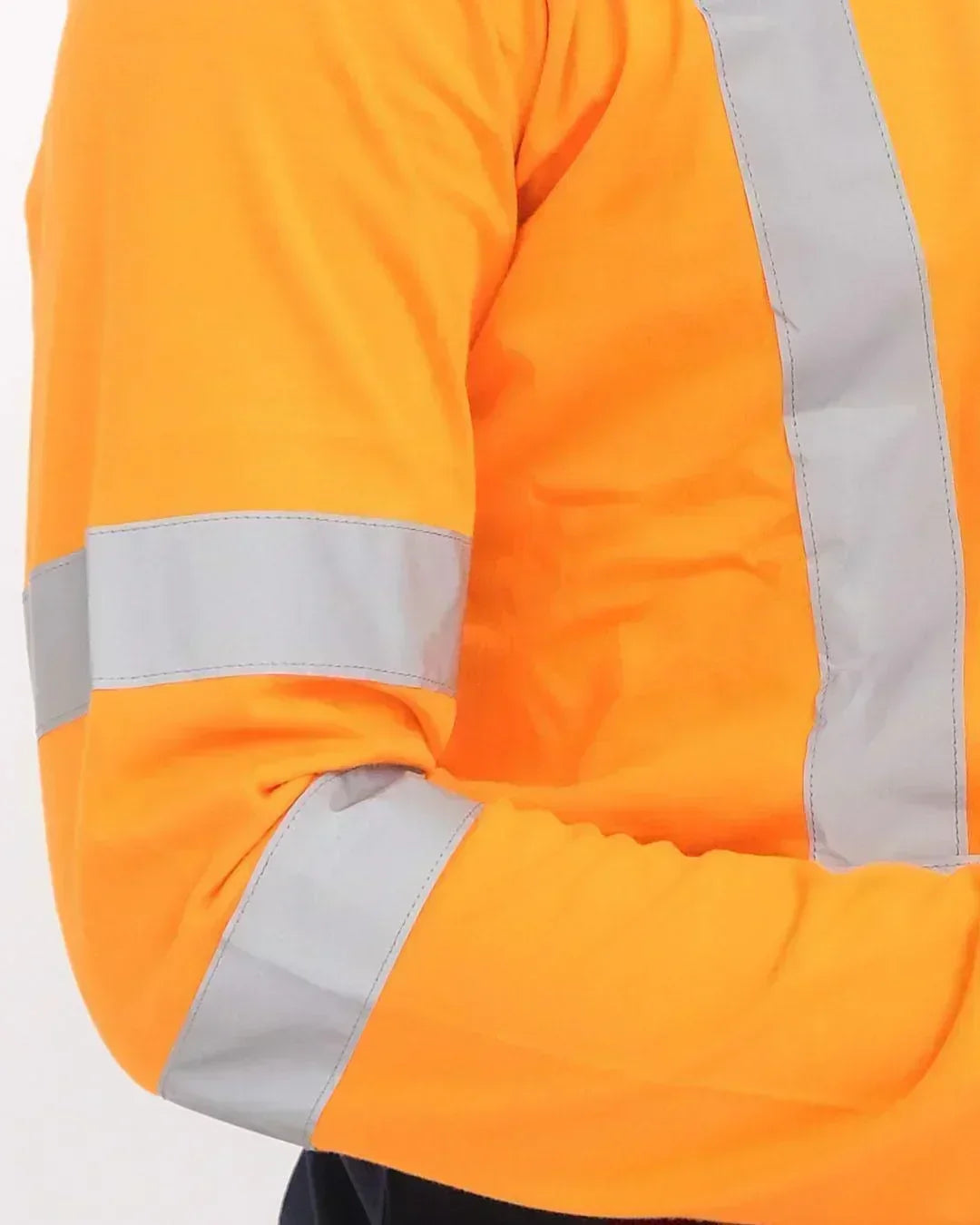 T-Shirt Orange Navy - Mokoworkwear