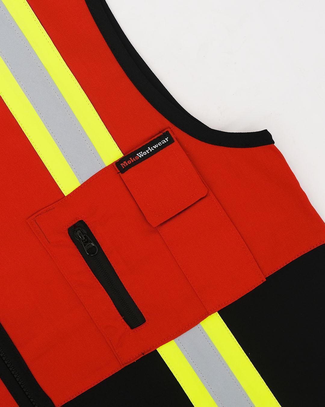 Vest Red Black - Mokoworkwear