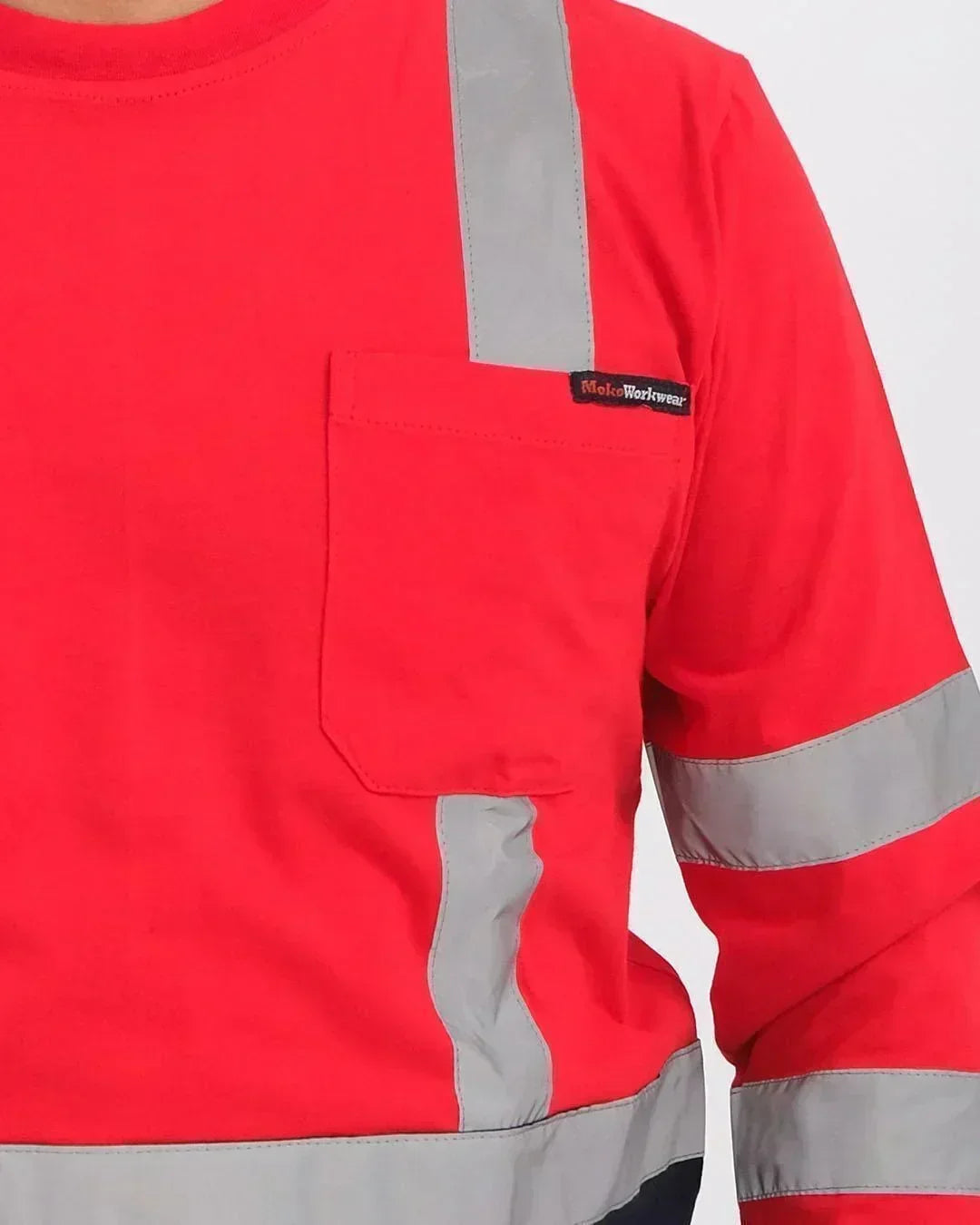 T-Shirt Red Navy - Mokoworkwear