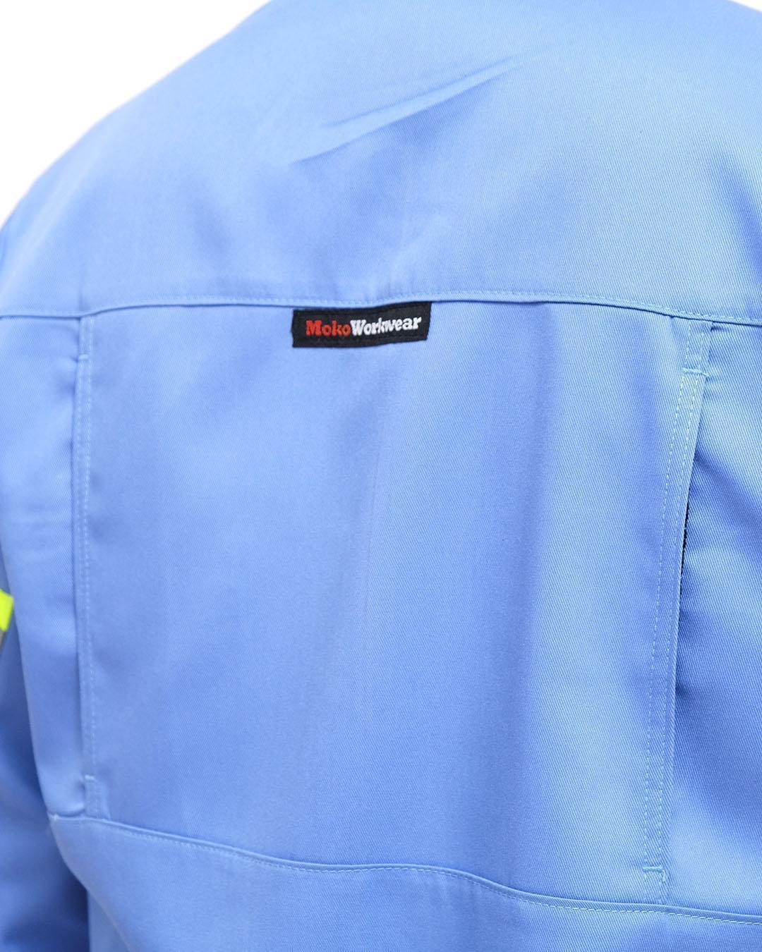 Wearpack Safety Light Blue Lime - Mokoworkwear