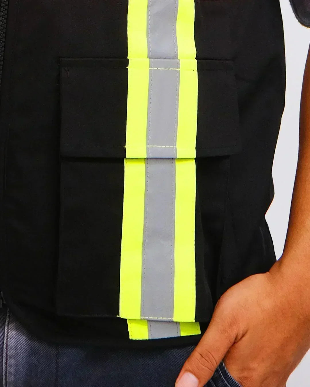 Vest Orange Black - Mokoworkwear