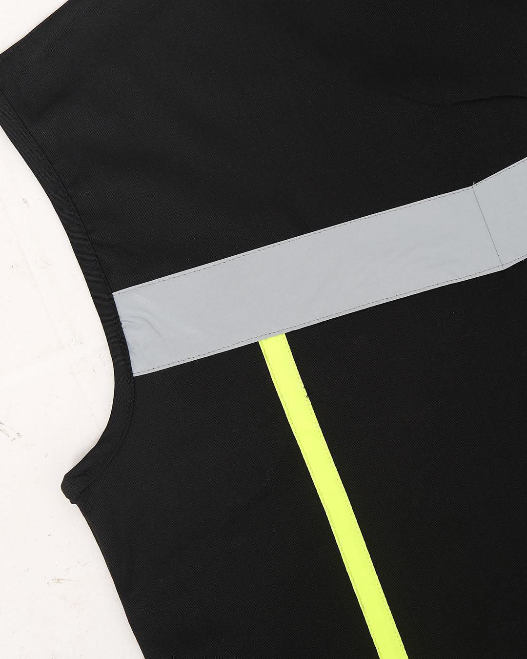 Vest Black List Lime - Mokoworkwear