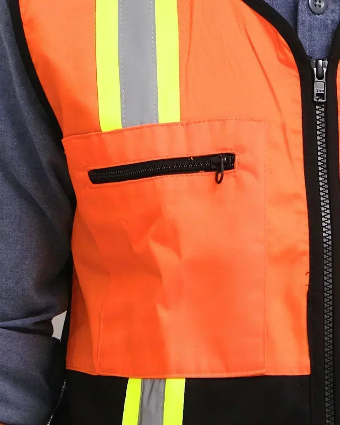 Vest Orange Black - Mokoworkwear