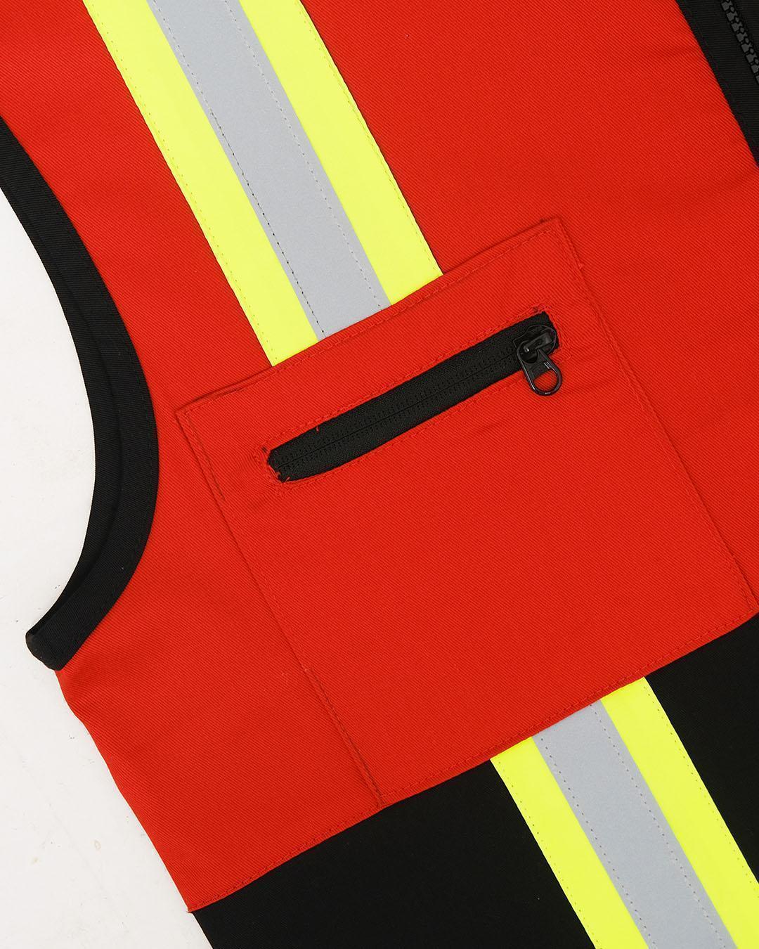 Vest Red Black - Mokoworkwear