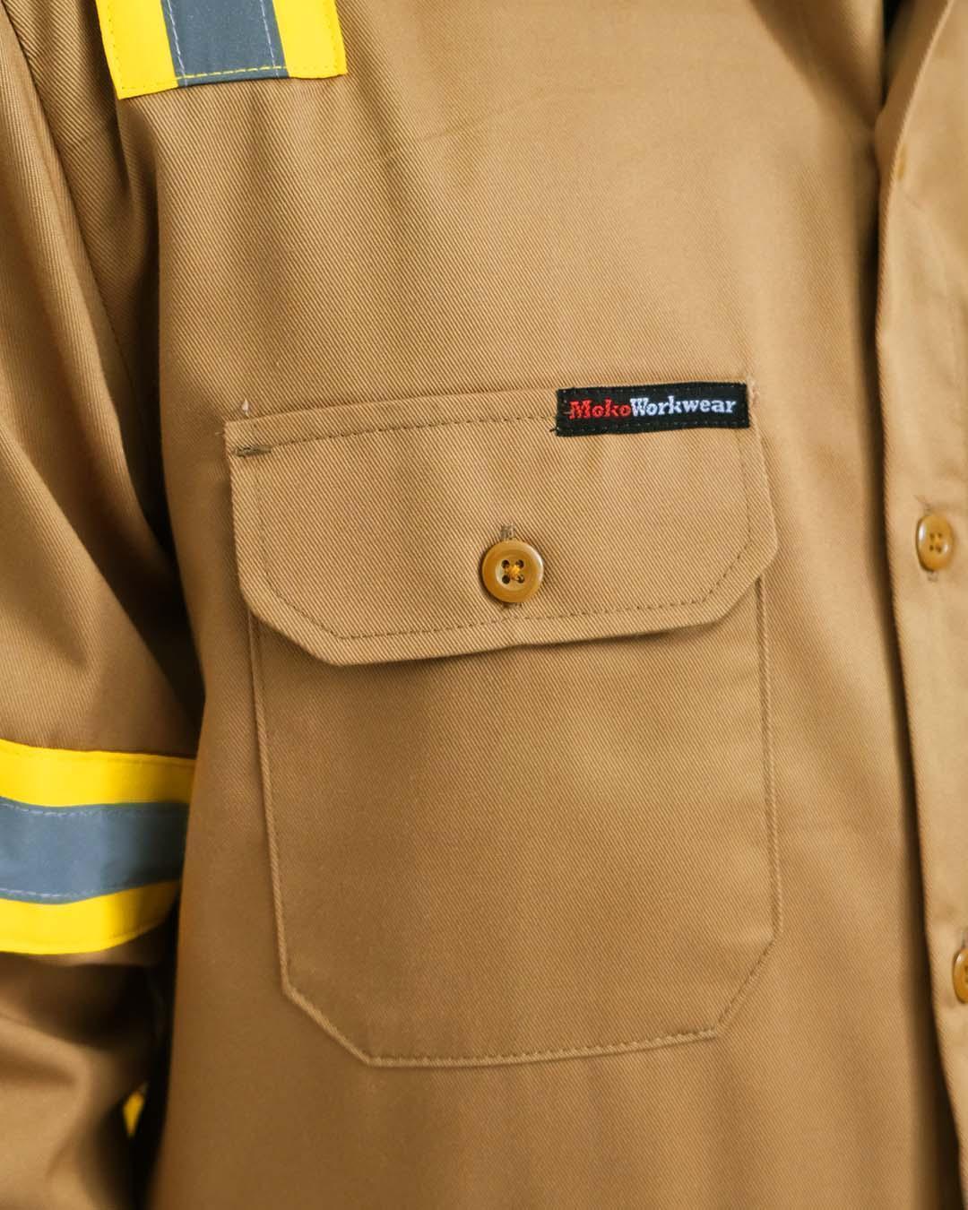 Wearpack Safety Khaki Yellow - Mokoworkwear