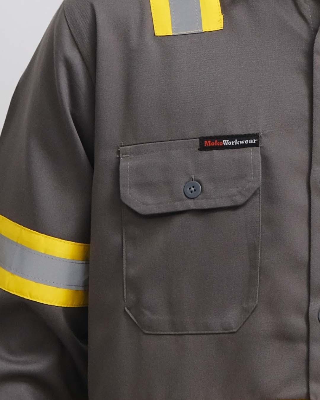 Wearpack Safety Charcoal Yellow - Mokoworkwear