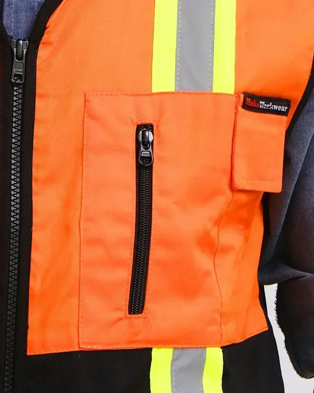 Vest Orange Black - Mokoworkwear