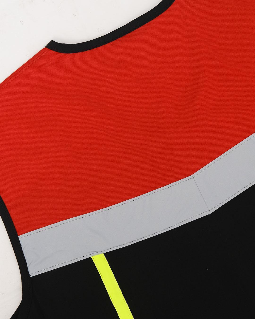 Vest Red Black - Mokoworkwear