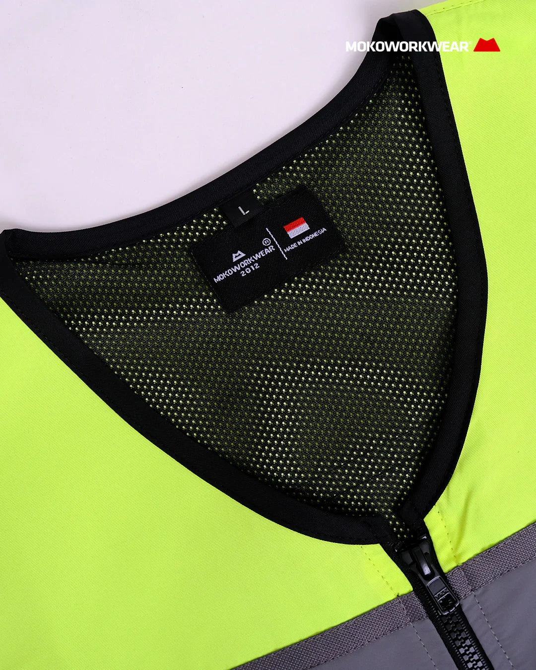 Vest WP Lime - Mokoworkwear