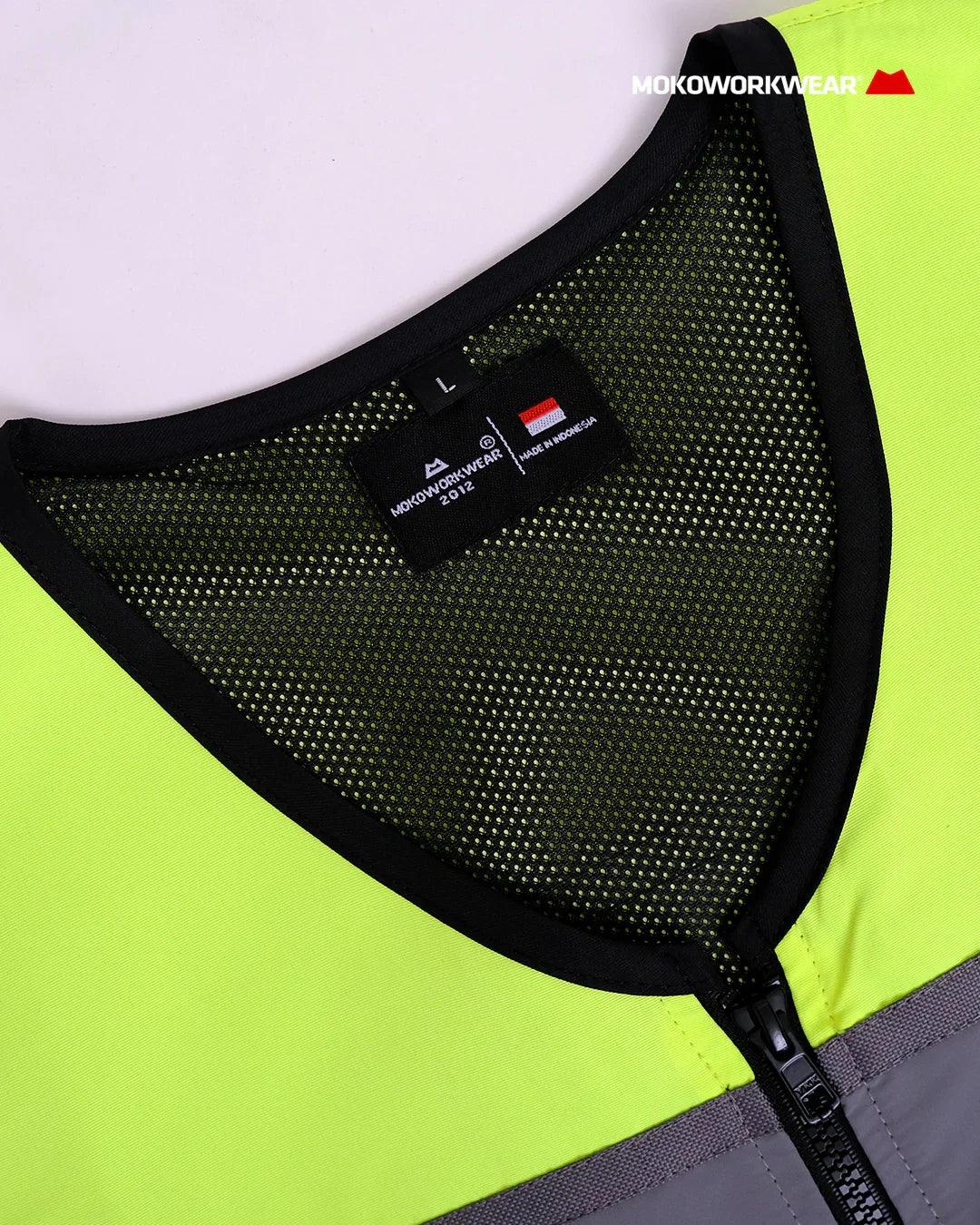 Vest WP Lime - Mokoworkwear