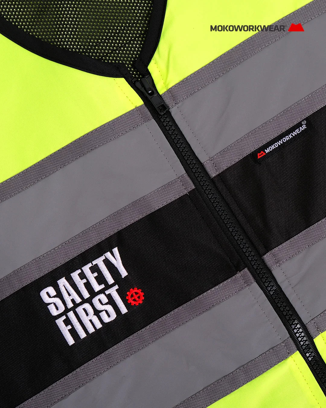 Vest WP Lime - Mokoworkwear