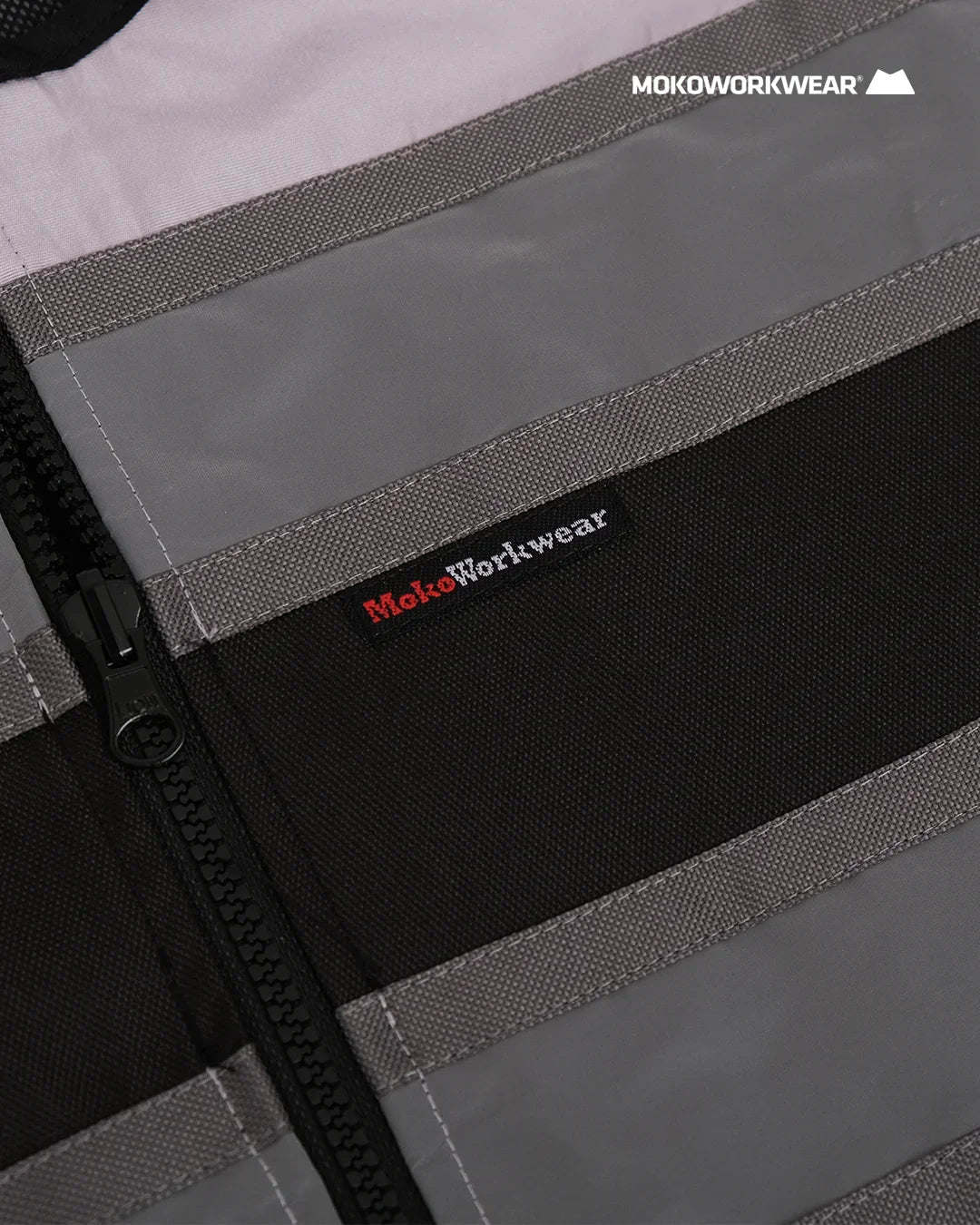 Vest WP Grey Silver - Mokoworkwear