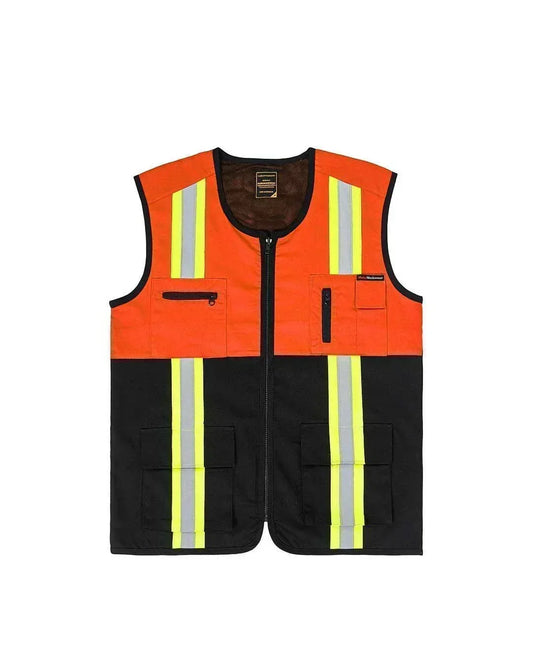 Vest Orange Black - Mokoworkwear