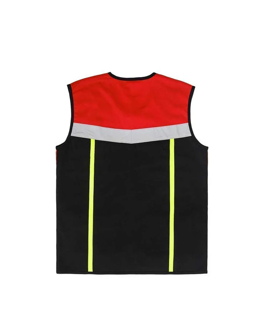 Vest Red Black - Mokoworkwear