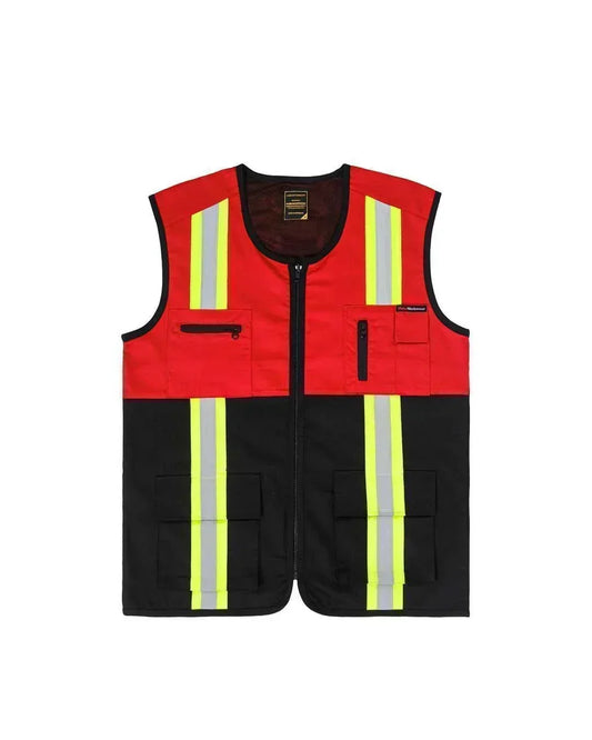 Vest Red Black - Mokoworkwear