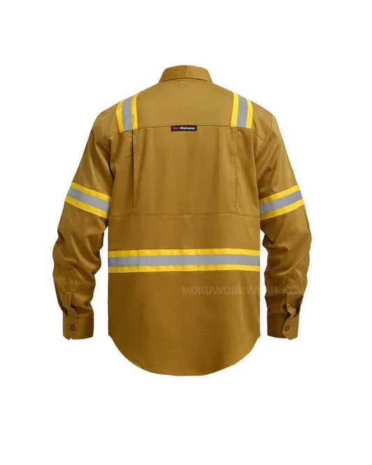 Wearpack Safety Khaki Yellow - Mokoworkwear