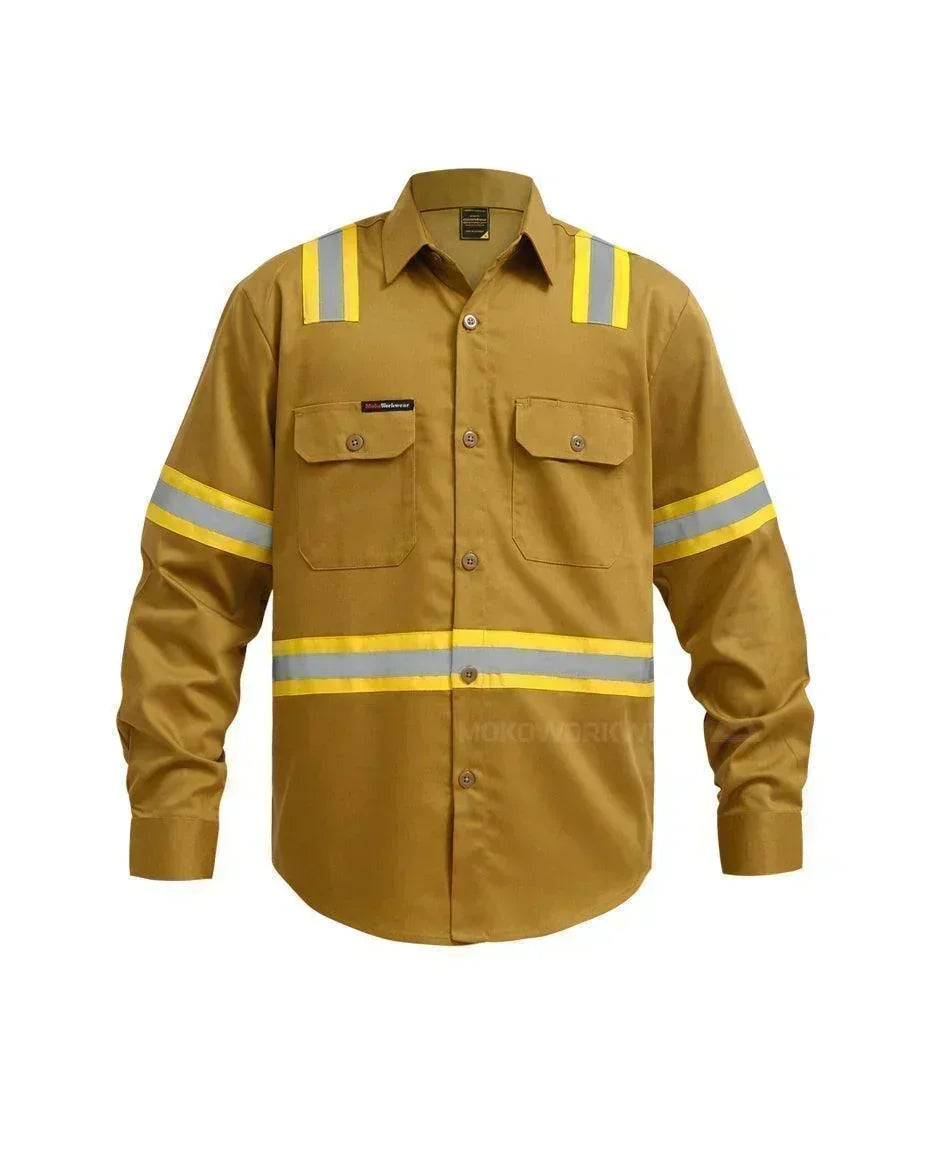 Wearpack Safety Khaki Yellow - Mokoworkwear