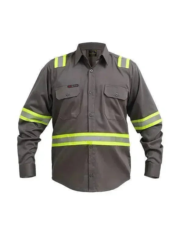 Wearpack Safety Charcoal Lime (No Airflow) - Mokoworkwear