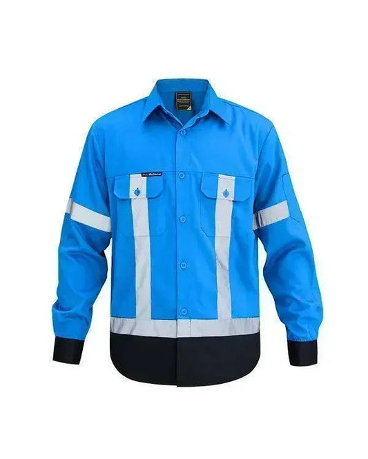 Wearpack Safety Light Blue Black - Mokoworkwear