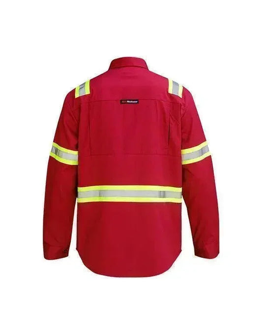 Wearpack Safety Maroon Lime - Mokoworkwear