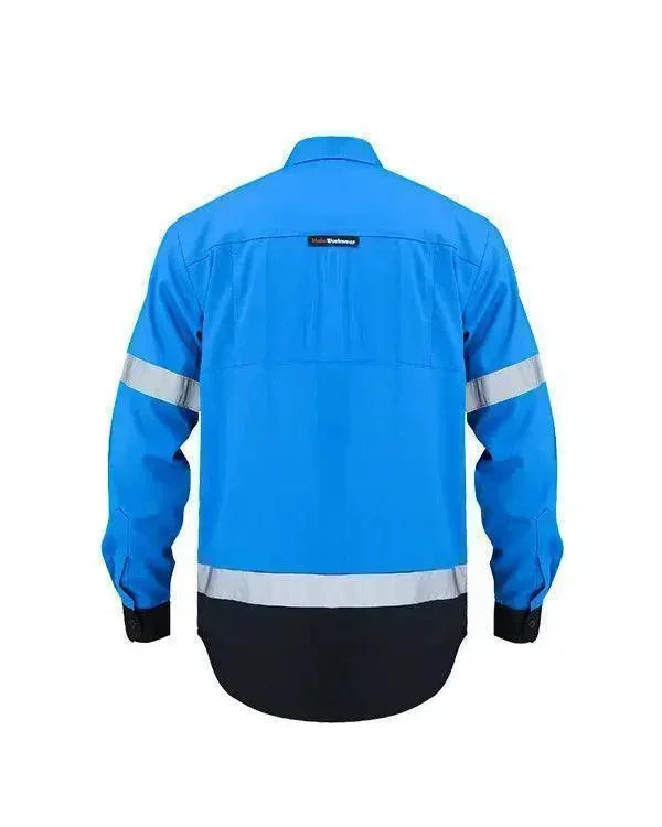 Wearpack Safety Light Blue Black - Mokoworkwear