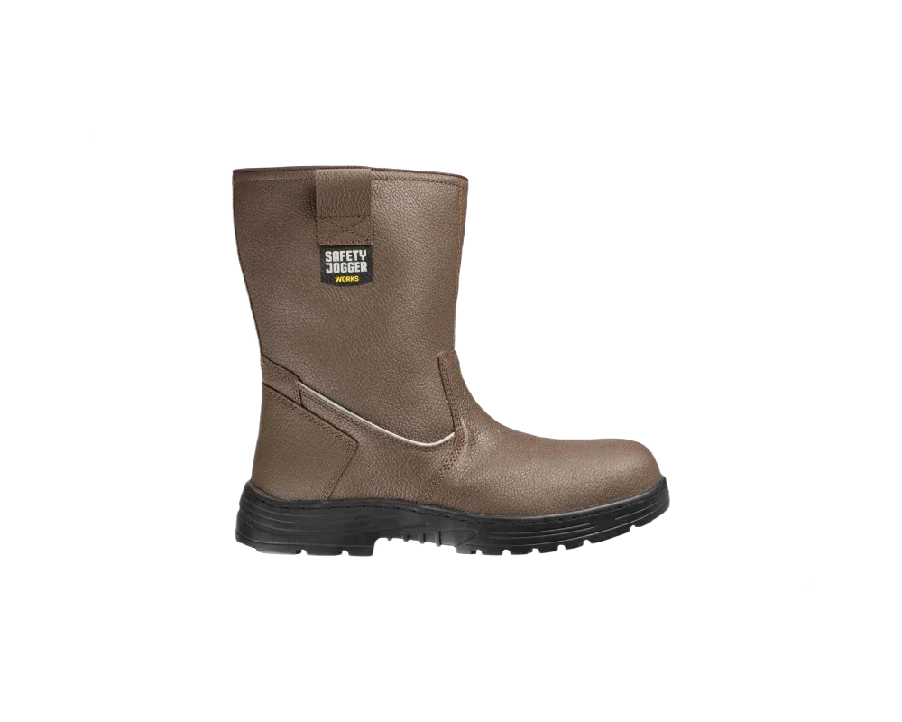Sepatu boot dari Safety Jogger canyon s3 berwarna cokelat